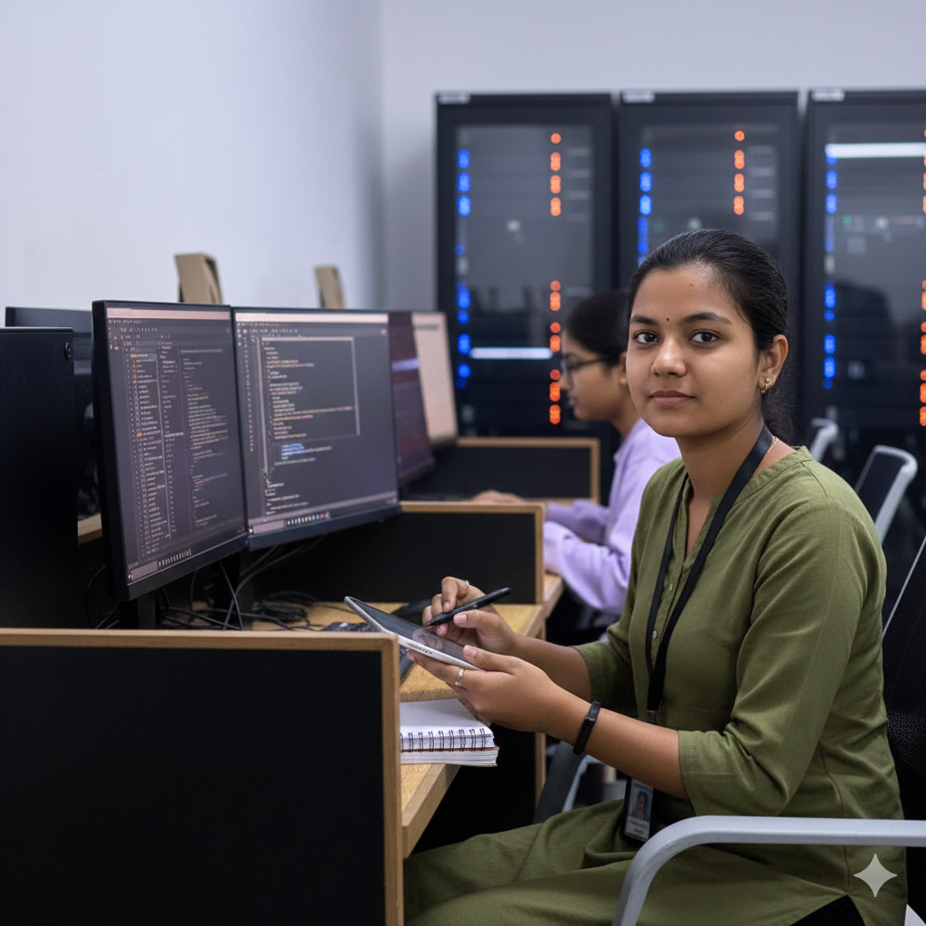 Computer and management students