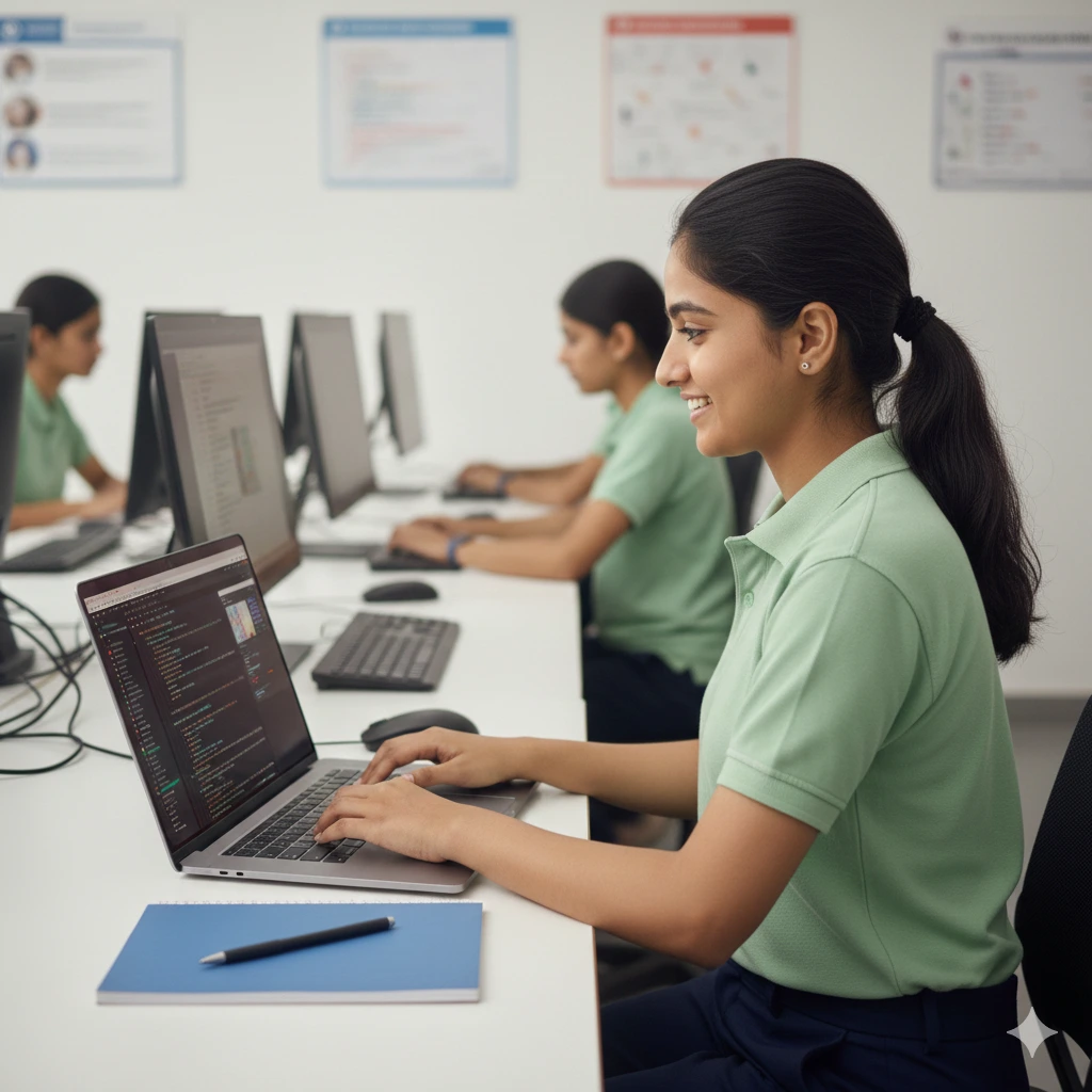 Computer and management students