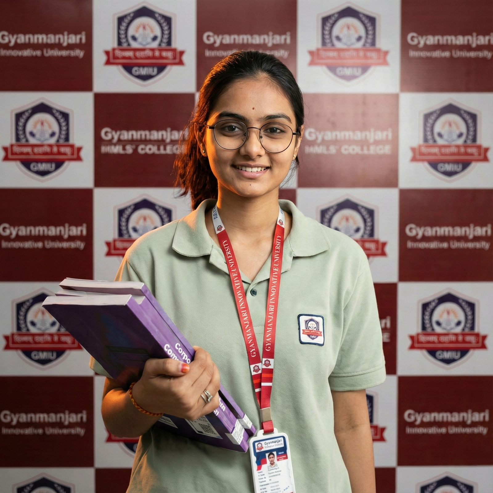 College girls studying together