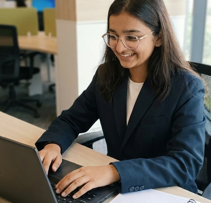Computer and management students